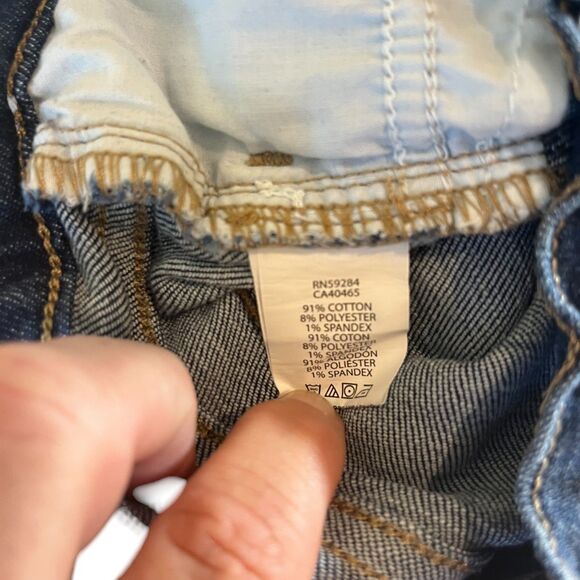 The Children's Place Jeans Girls 6 Bootcut Distressed Adjustable Waist (W22 L16) - Picture 9 of 9